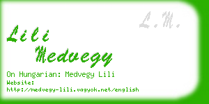 lili medvegy business card